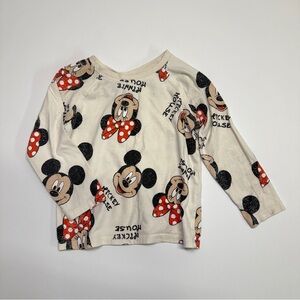 Zara Disney Minnie Long sleeve tee 2/3 years